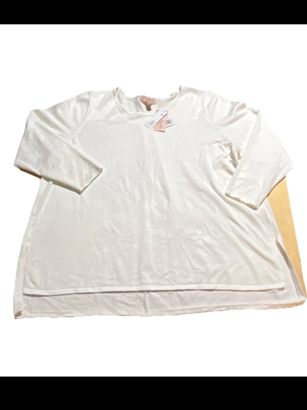 Philosophy Woman Cream Long Sleeve Top with Tags